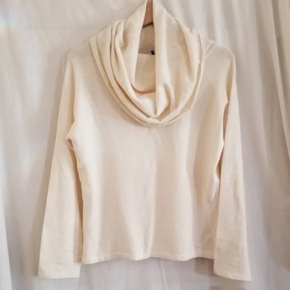 Isda & Co. Ivory Cowl Neck Sweater from Nordstrom Size L NWT - Picture 5 of 12